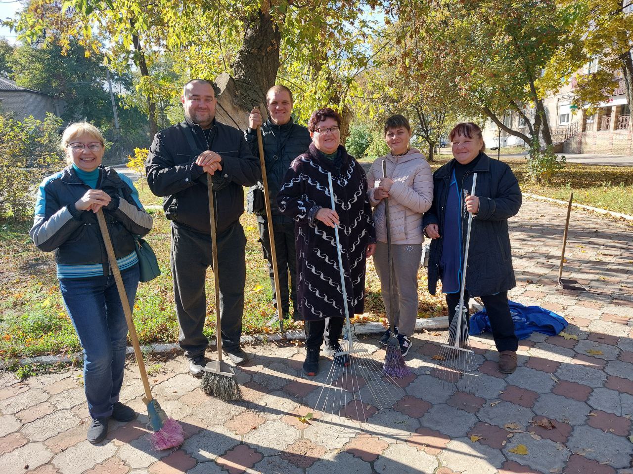 Единый санитарный день «Чистый четверг» в Ждановке.