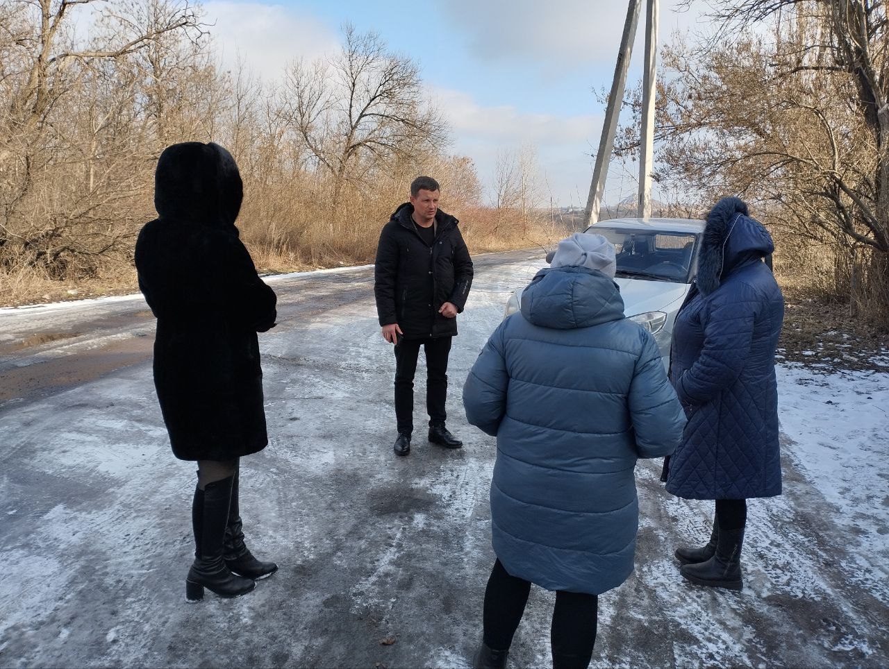 Встреча с населением в пгт Ольховка.