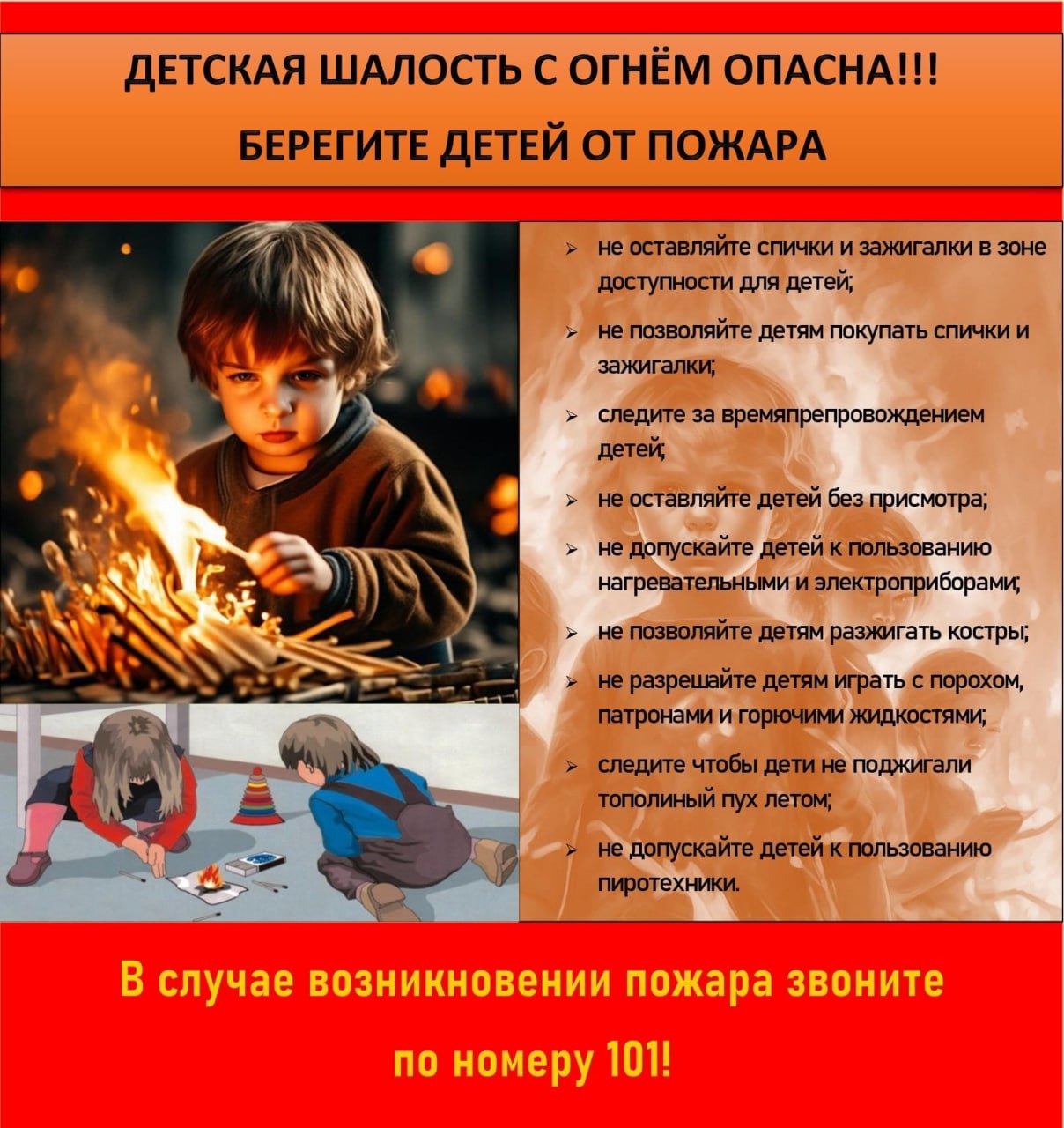 БЕРЕГИТЕ ДЕТЕЙ ОТ ПОЖАРА!.