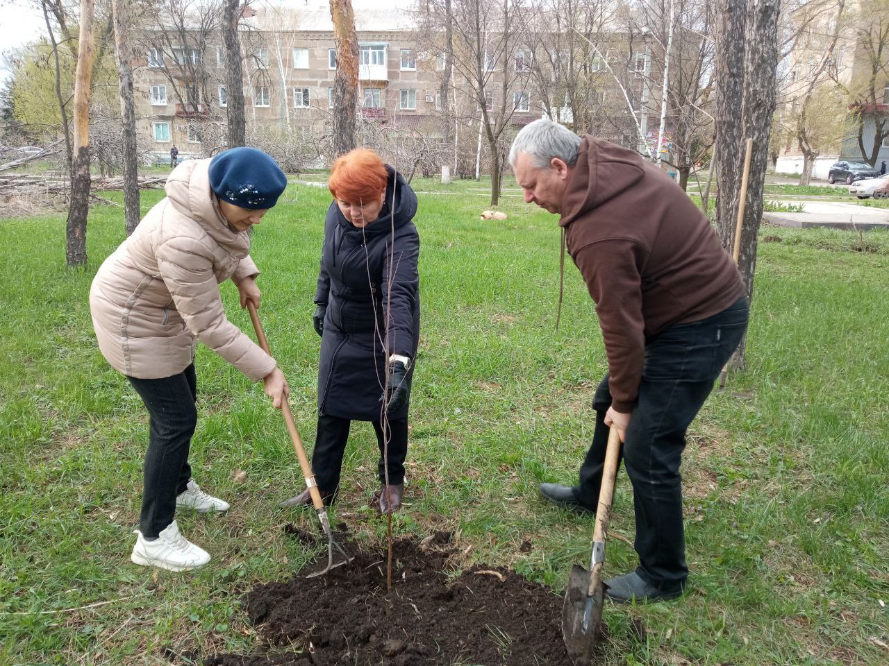 В Ждановке прошел очередной субботник.