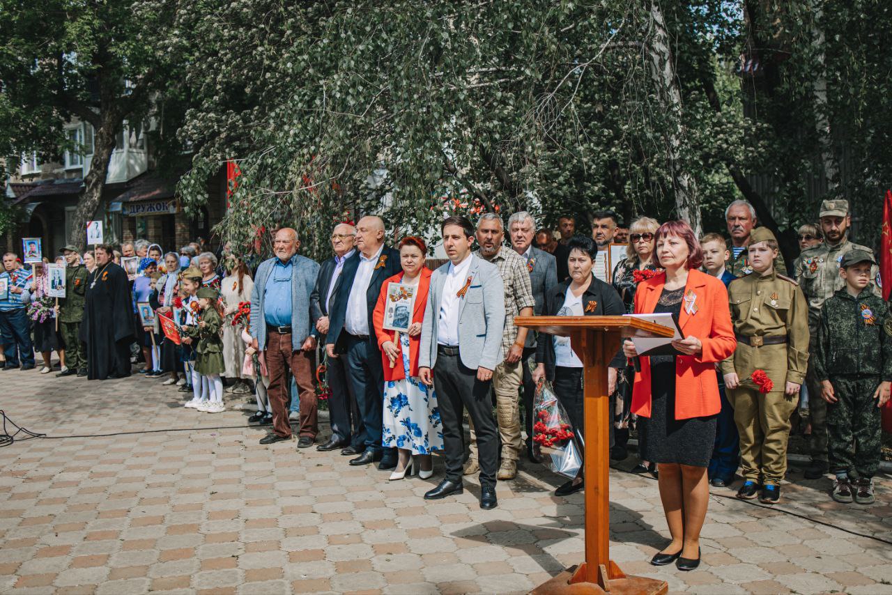 В Ждановке состоялся торжественный митинг, посвященный 80-летию со Дня Победы в Великой Отечественной войне.