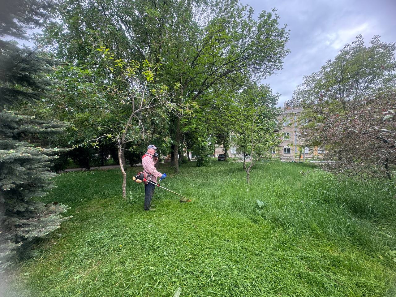 В Ждановке ведутся работы по благоустройству.