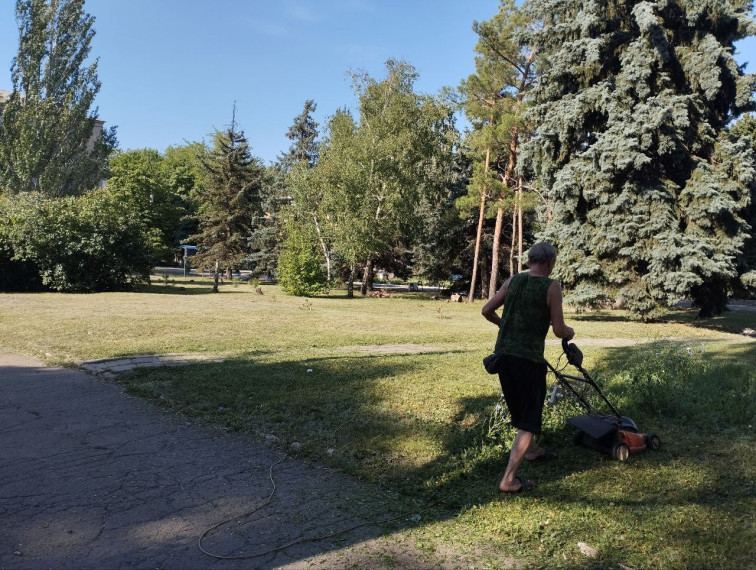 В Ждановке ведется работа по покосу карантинных трав. В Ждановке ведется работа по покосу карантинных трав.