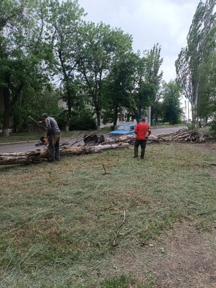 Коммунальщики Ждановки продолжают работу по покосу карантинных трав и ликвидации последствий непогоды. Коммунальщики Ждановки продолжают работу по покосу карантинных трав и ликвидации последствий непогоды.